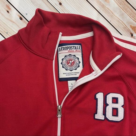 AEROPOSTALE Red NEW YORK CITY Full Zip Sweatshirt - Picture 4 of 5